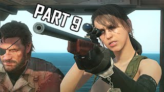 Metal Gear Solid 5 The Phantom Pain Walkthrough Part 9 - Quiet Sniper Battle (MGS5 Let's Play)