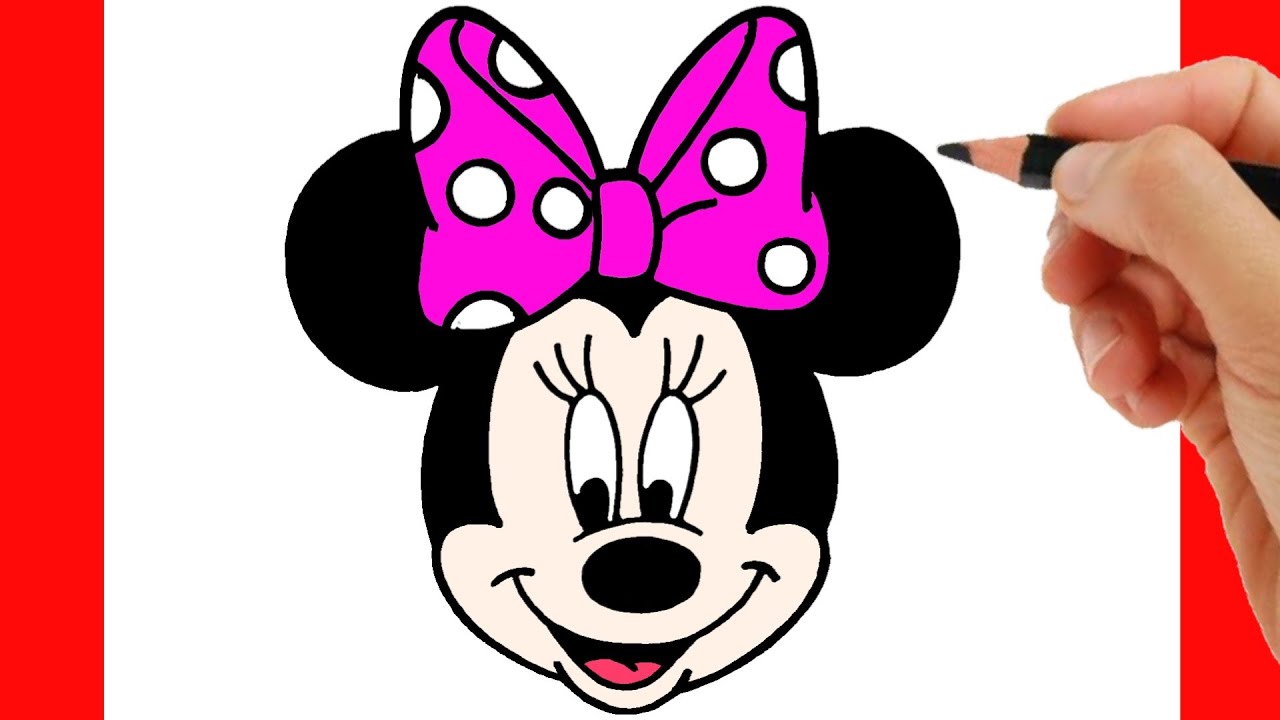 Minnie Mouse Face Drawing