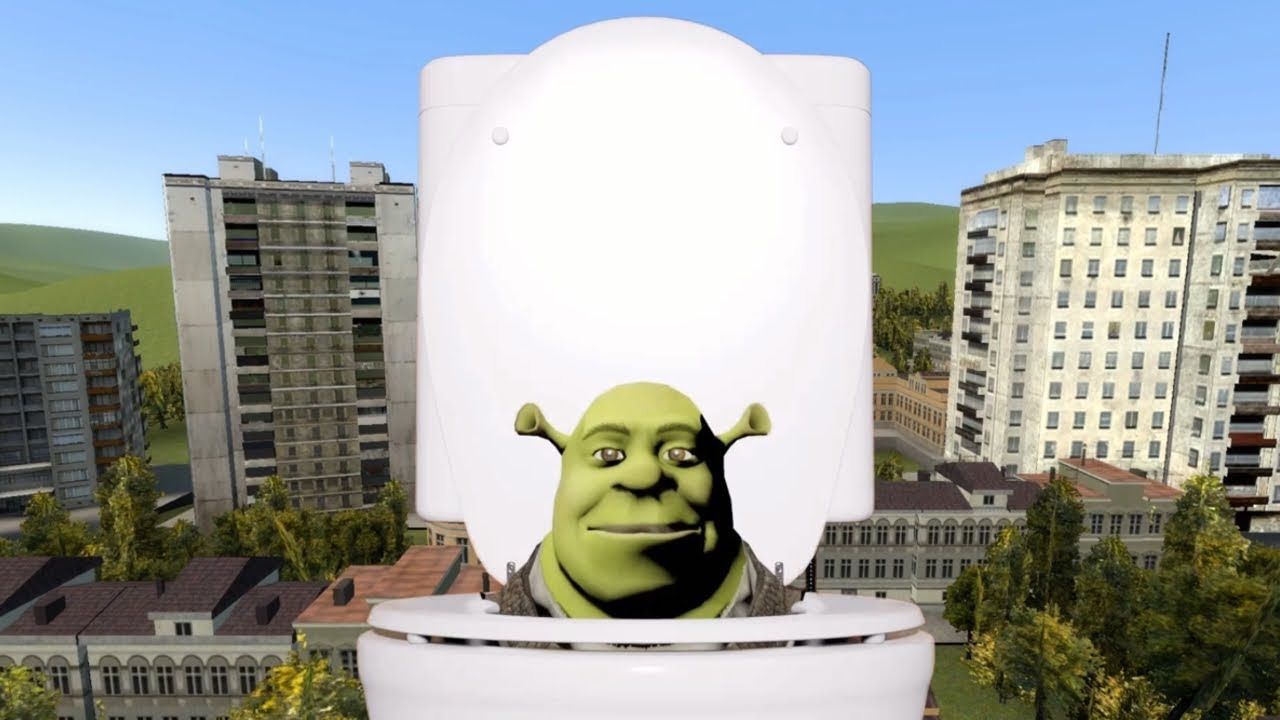 Skibidi Shrek Toilet with Maybe BEST TOILET RAIN Sound in 1 HOUR Not ...