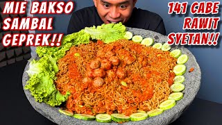 Gila Mukbang 10 Porsi Mie Bakso Sambal Geprek 141 Cabe Rawit Syaiton