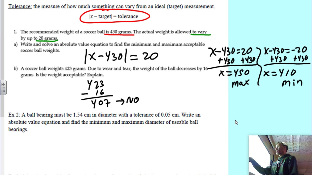 Formulating Absolute Value Equations - YouTube