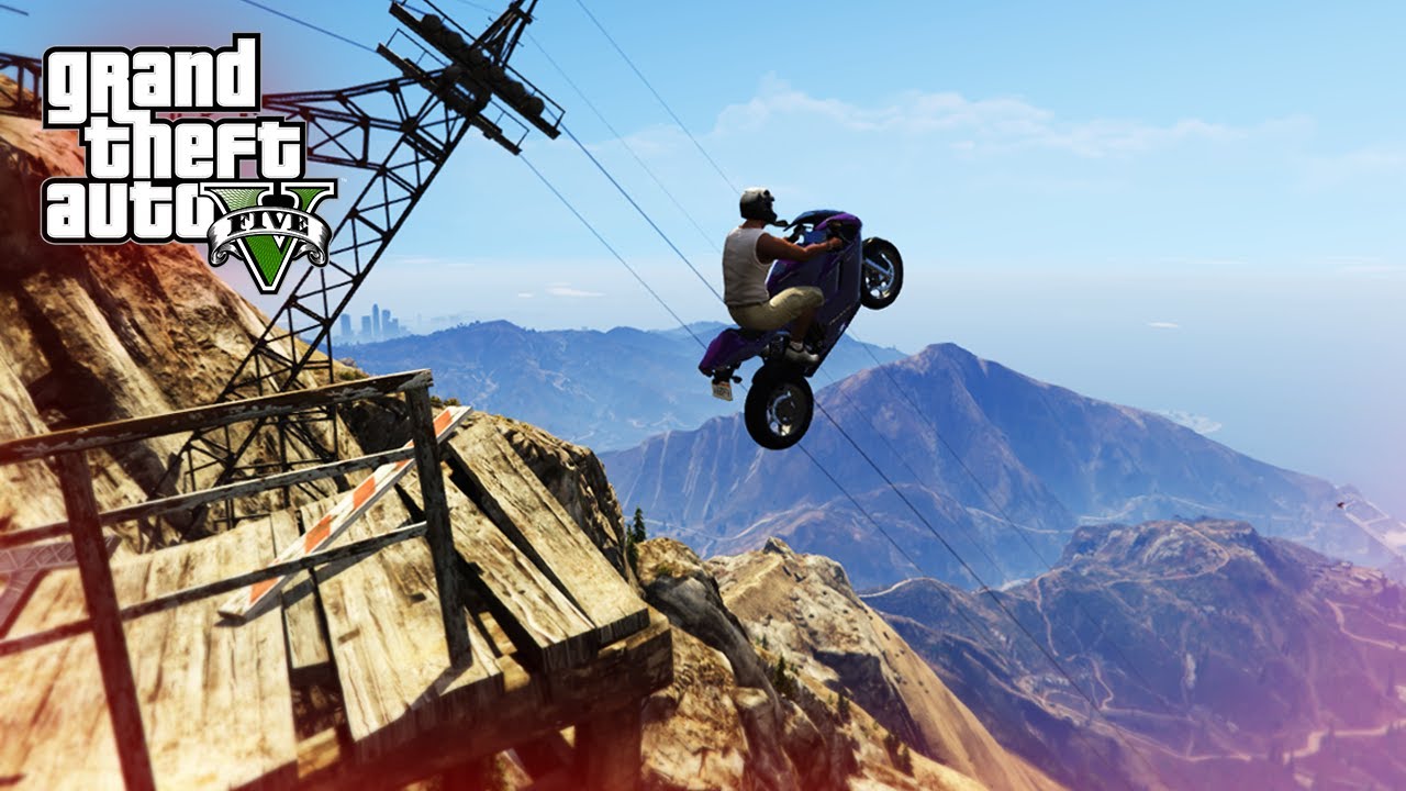 Gta 5 Online All Stunt Jumps EPIC MOTORBIKE STUNT JUMPS! - (GTA 5 Top 10 Stunts) - YouTube