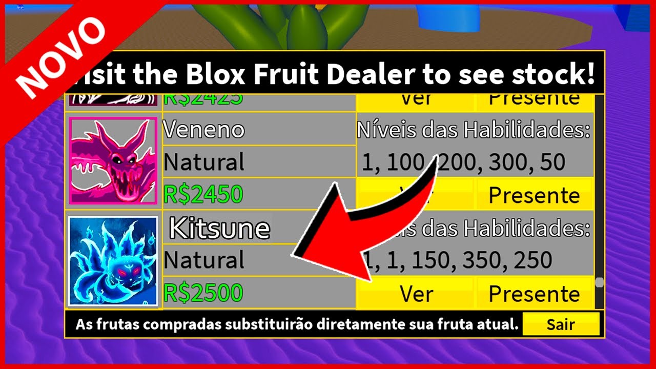 Nova Fruta Kitsune Chegou no Blox Fruits! UPDATE 20! ROBLOX - YouTube