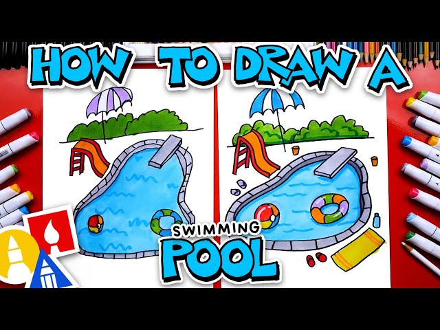 How To Draw A Swimming Pool - Videos For Kids