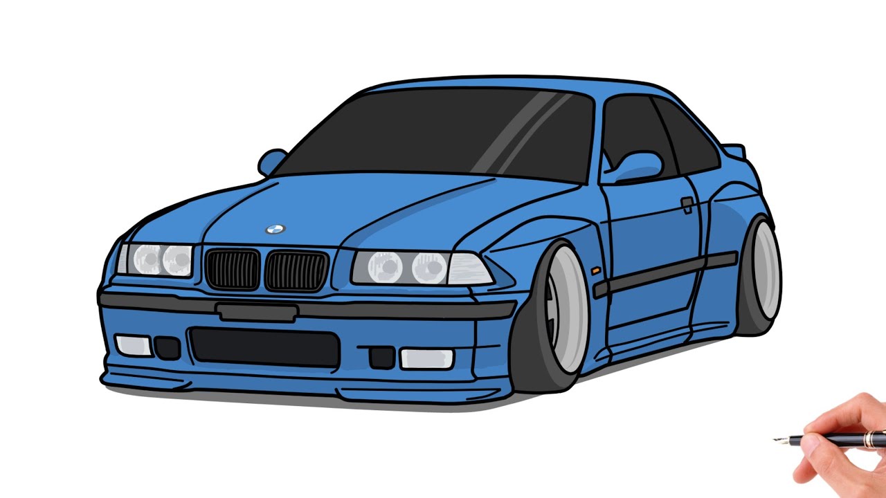 Arriba 52+ bmw e36 dibujo muy caliente - camera.edu.vn