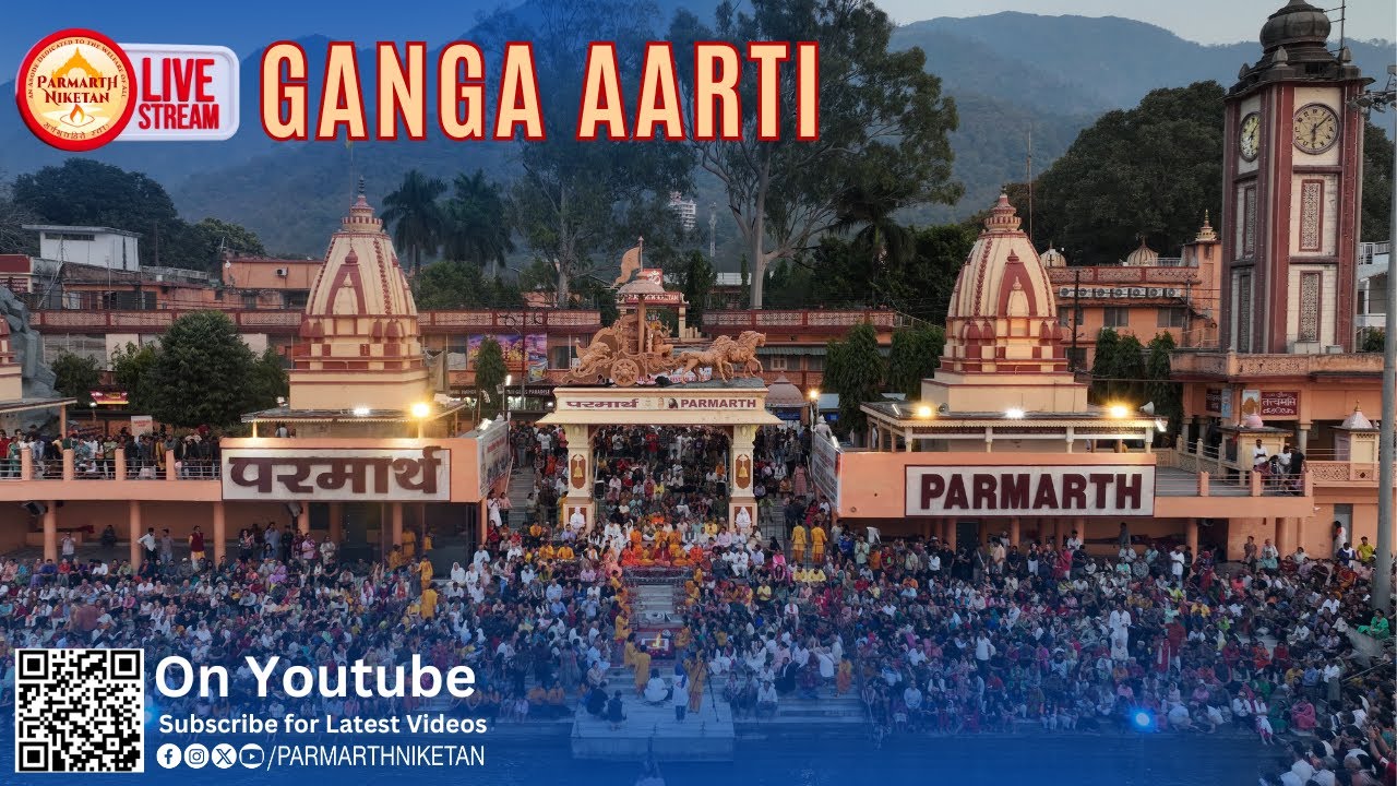 Sacred Ganga Aarti On The Holy Banks Of Mother Ganga || 10 Apr 2024 ...