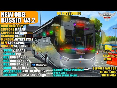 NEW UPDATE OBB V4.2 SOUND HINO RK8 ETS 2 | SUPPORT RAM 3 | SIZE RINGAN ...