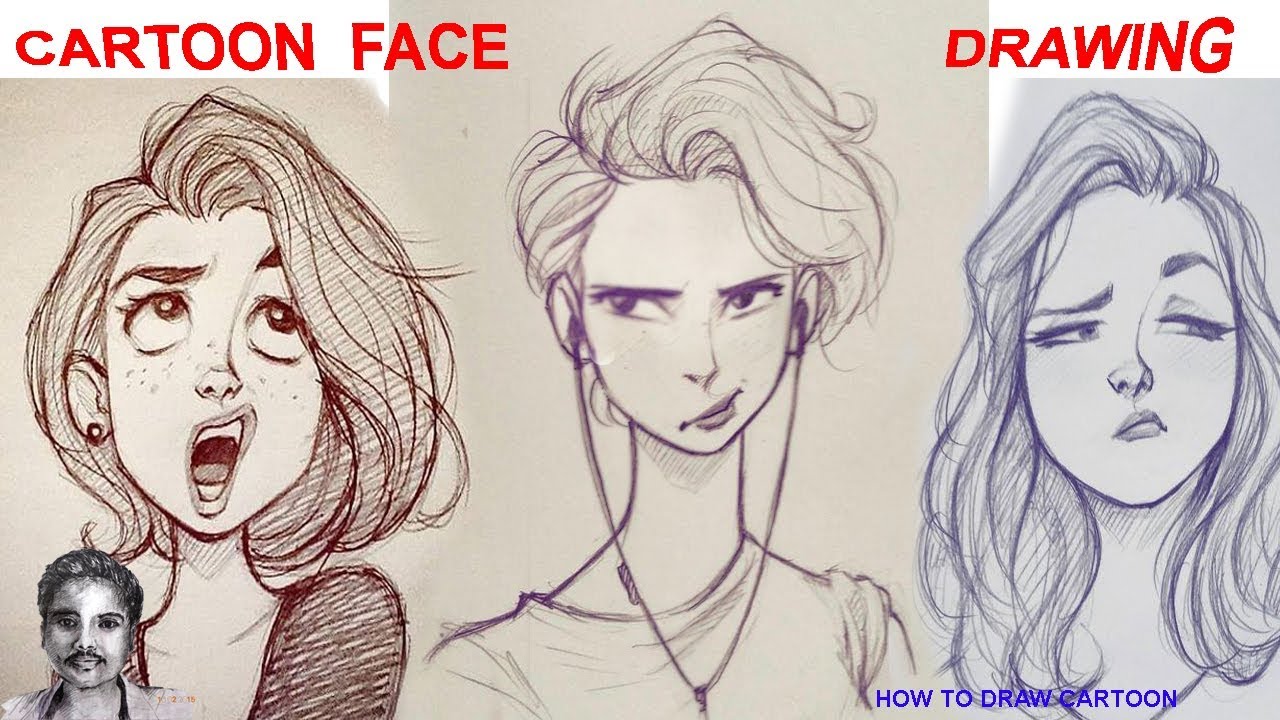 How To Draw A Good Cartoon Face - Lackbowl