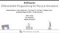 Video for DiffTaichi: Differentiable Programming for Physical Simulation.