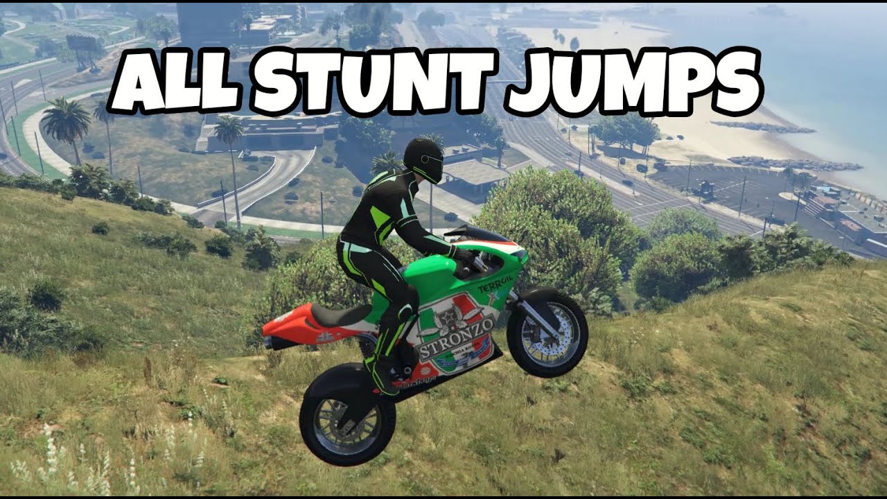 Gta 5 Online All Stunt Jumps ALL STUNT JUMPS LOCATIONS + ACHIEVEMENT / TROPHY - GTA 5 ONLINE - YouTube