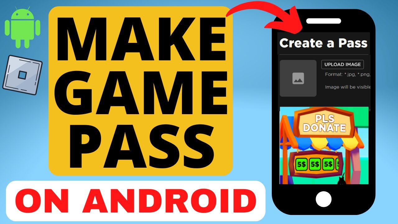 How to Make A Gamepass in Roblox Pls Donate on Android - Add Gamepass ...