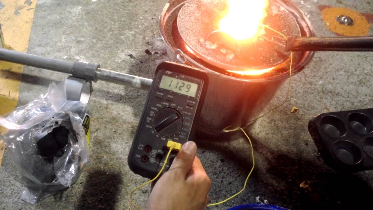 Diy Metal Foundry Clone Temperature Measurement YouTube