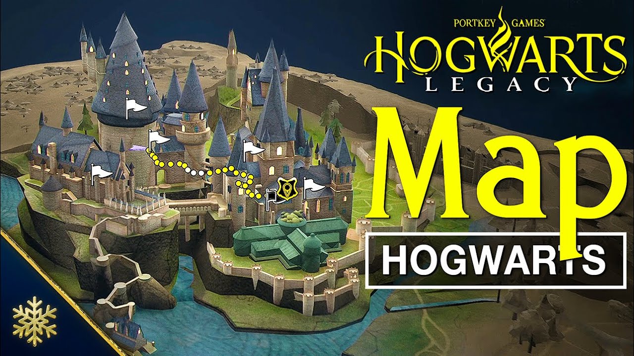 Hogwarts Legacy Map Of Hogwarts Castle, 49% OFF