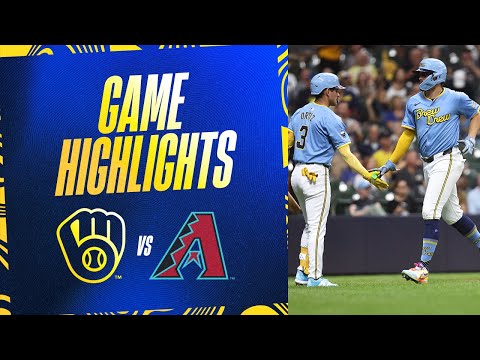 D-backs vs. Brewers Game Highlights (9/22/24) | MLB Highlights