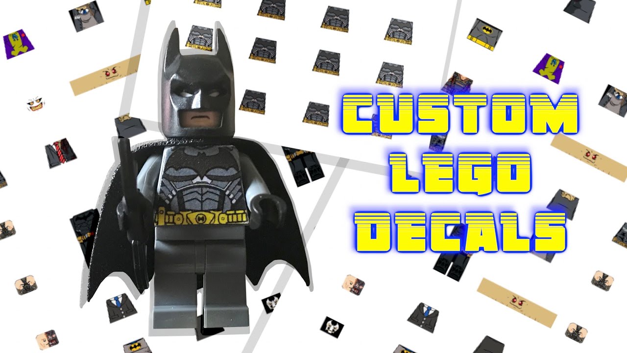 How to Make Custom LEGO Minifigure Decals/Stickers! - YouTube