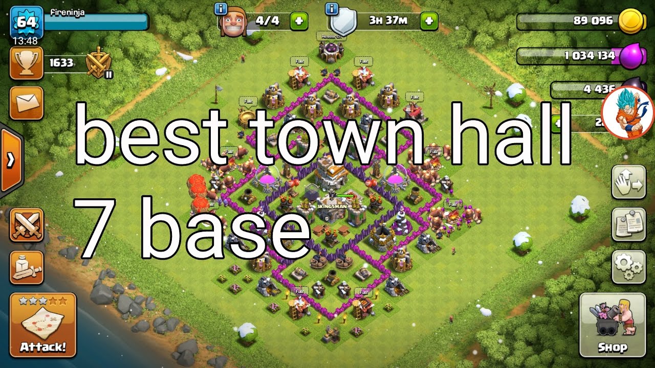 Best Layout Clash Of Clans Level 7 Clash of clans best base layout for town hall level 7| complete tutorial on how to build and