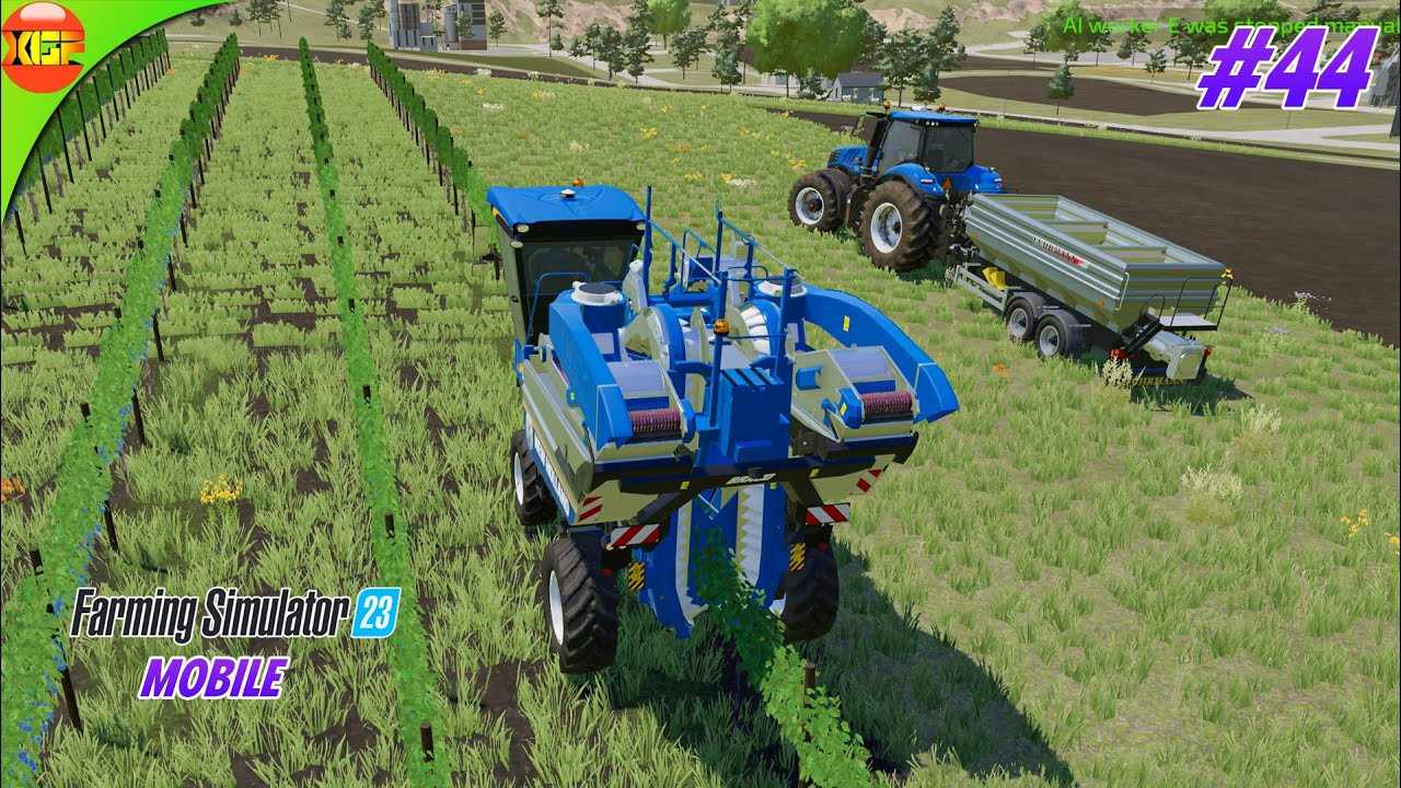 Grapes Challenge with 2 Grapes Harvesters | Farming Simulator 23 ...