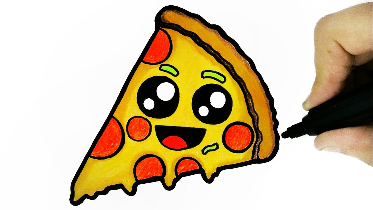 Pizza Food Easy Kawaii Cute Drawings - Music-is