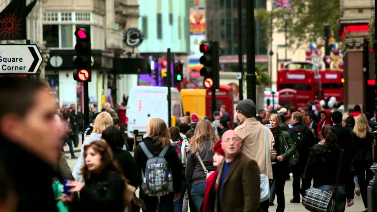 Busy City Streets Background