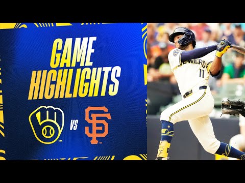 Giants vs. Brewers Game Highlights (8/29/24) | MLB Highlights