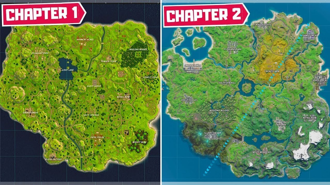 A Deep Dive Into Season 2 Map Chapter 1: Transforming The Fortnite ...