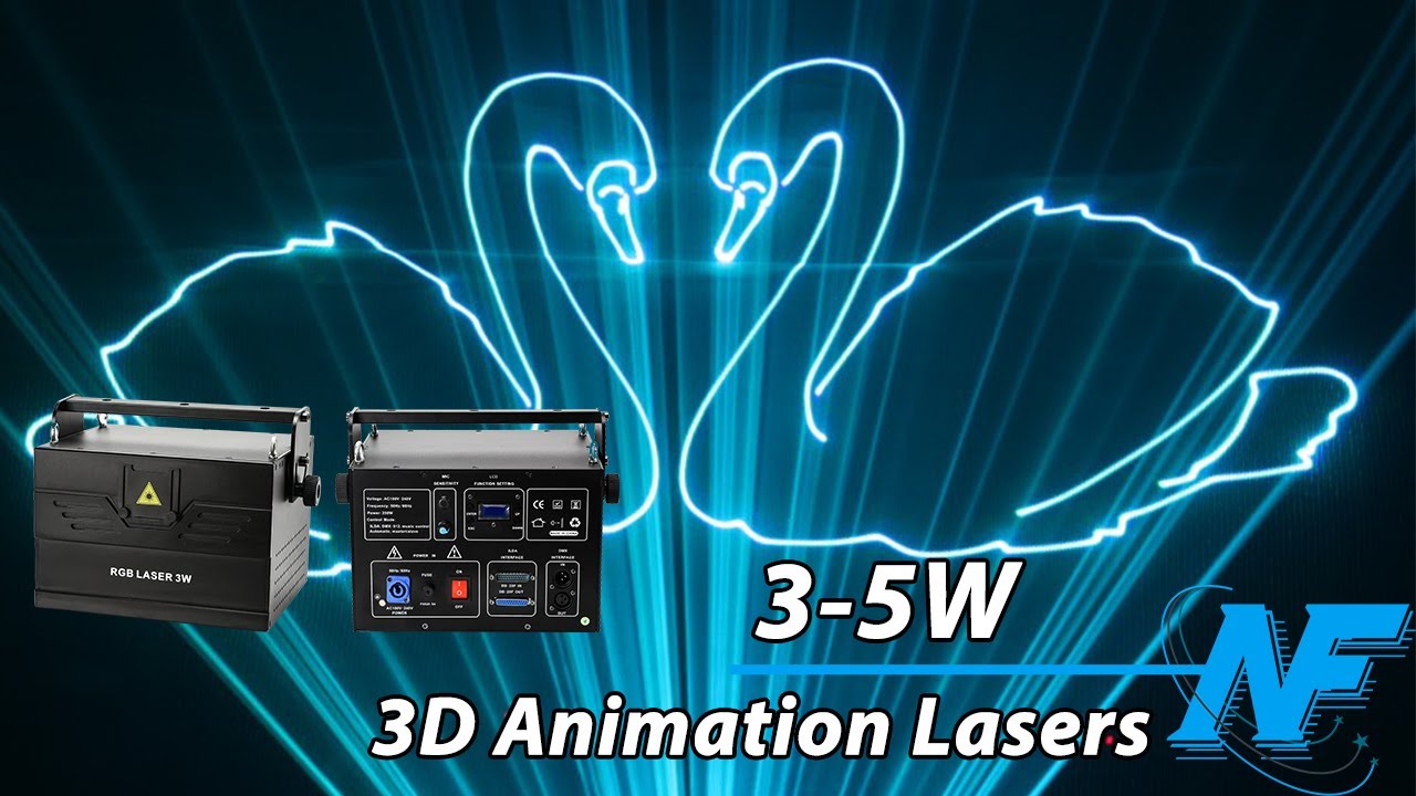 【レーザーラ】 【2台セット】Animation Laser Light 3W ステージラ