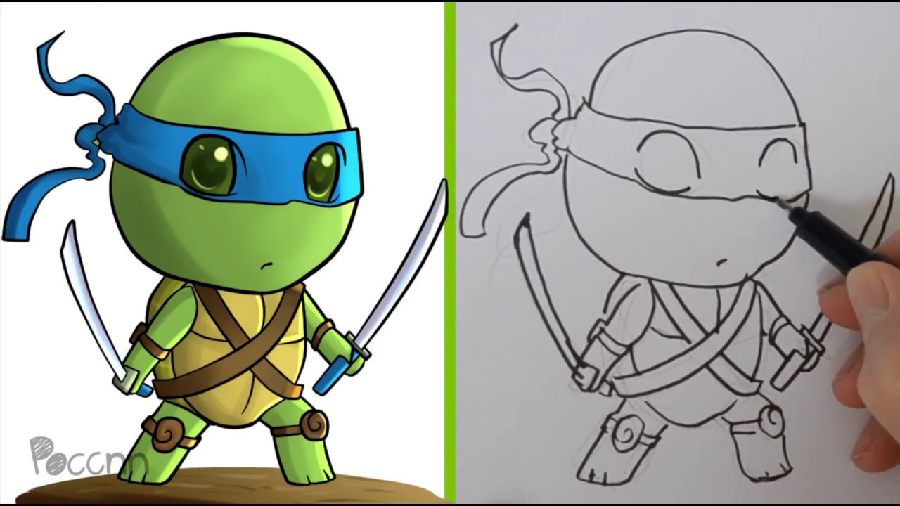 Dibujar Leonardo De Las Tortugas Ninja Easy Drawings Dibujos | Porn Sex ...