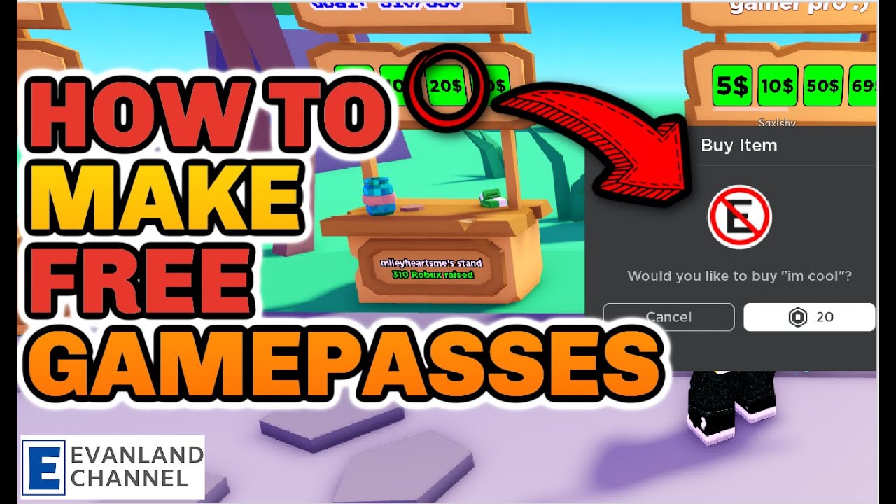 How to Create a Gamepass on Roblox for Free - Hướng Dẫn Chi Tiết