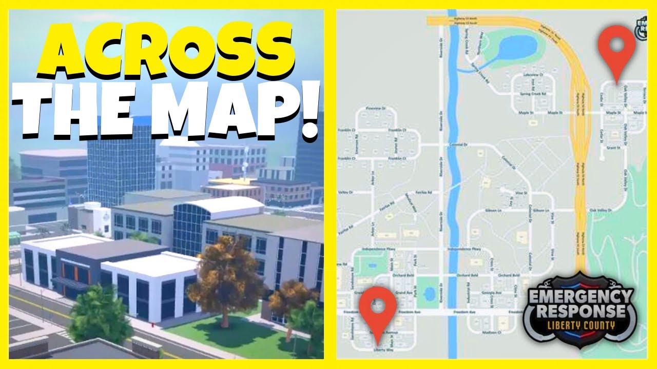 WALKING Across the WHOLE MAP! | ERLC Roblox - YouTube