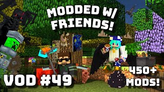 Getting Wings Breaking My Brain - Mc Modded W Friends Vod 49