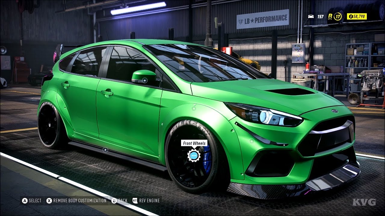 Need For Speed Heat - Ford Focus Rs 2016 - Customize | Tuning Car (Pc Hd)  [1080P60Fps] - Youtube