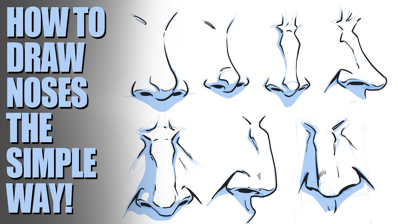 How To Draw Cute Girl Cartoon Noses Youtube - vrogue.co