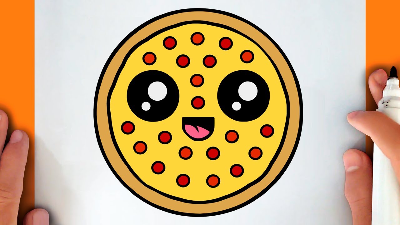 How To Draw A Pizza Drawings Pizza Drawing Easy Drawings | Images and ...