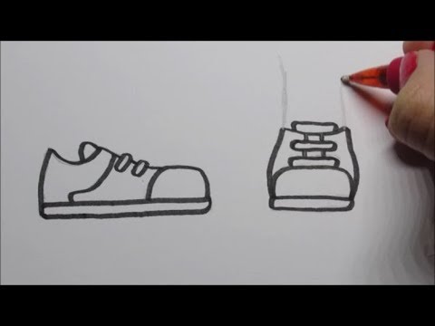 👟 Cartoon schoenen leren tekenen! (In stappen) 👟