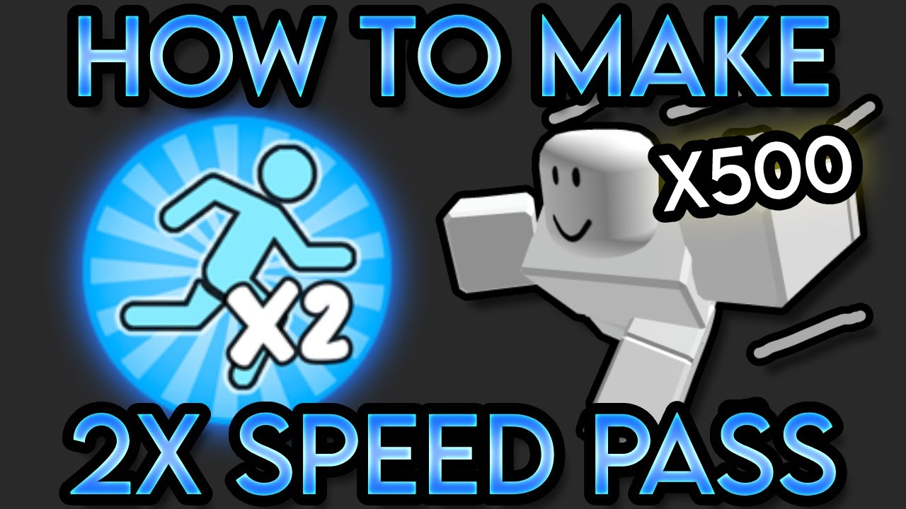 HOW TO MAKE A 2X SPEED GAMEPASS IN ROBLOX STUDIO 2023 - YouTube