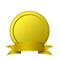 Gold plate with golden ribbon