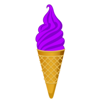 Purple soft serve