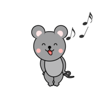 Singing mouse character