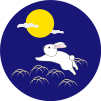 Full moon bouncing rabbit-Autumn moon viewing