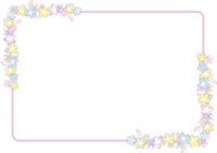 Frame illustration (Yurufuwa Flower)