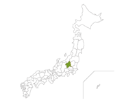 日本地図と群馬県