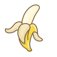 Peeled banana