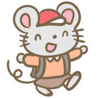 Elementary school mouse (girl)