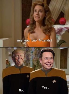 First Buddy Musk, Reporting for Dootie