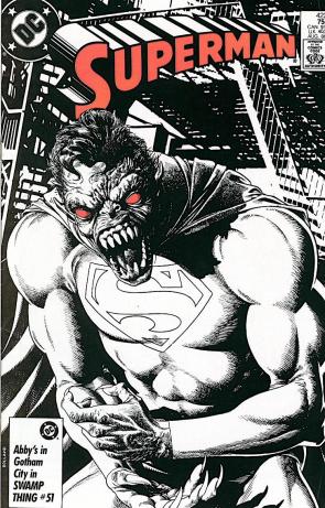 “Superman”#422 cover by Brian Bolland (DC Comics, 1986).