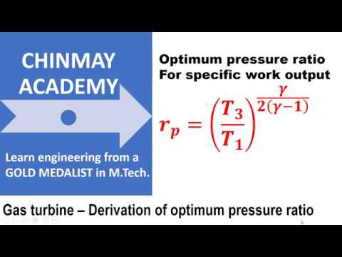 Gas Turbine Derivation Optimum