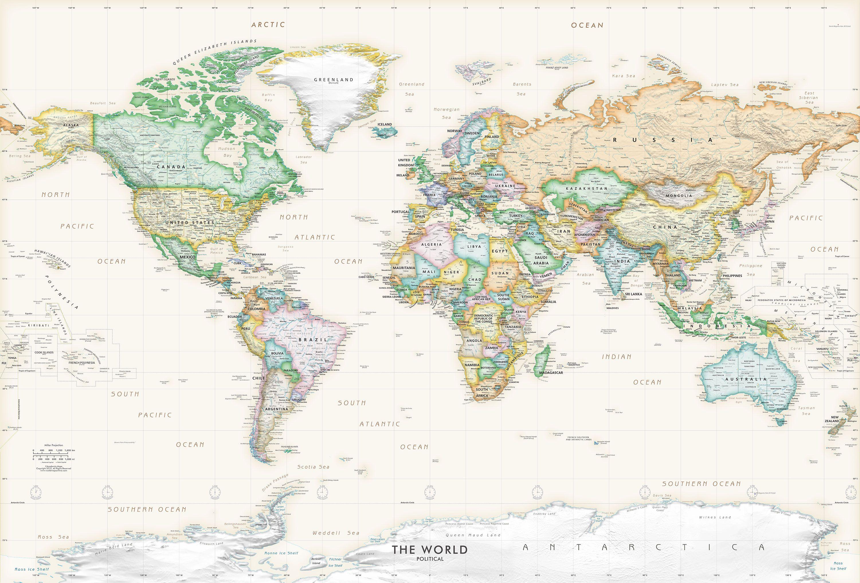 Aesthetic World Map