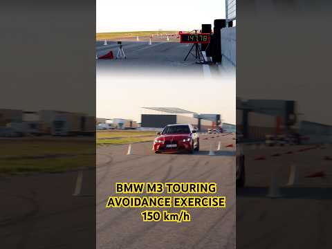 Emergency braking at 150 km/h - BMW M3 Touring