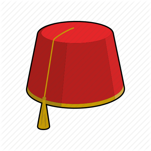 Turkish fez icon digital red Royalty Free Vector Image