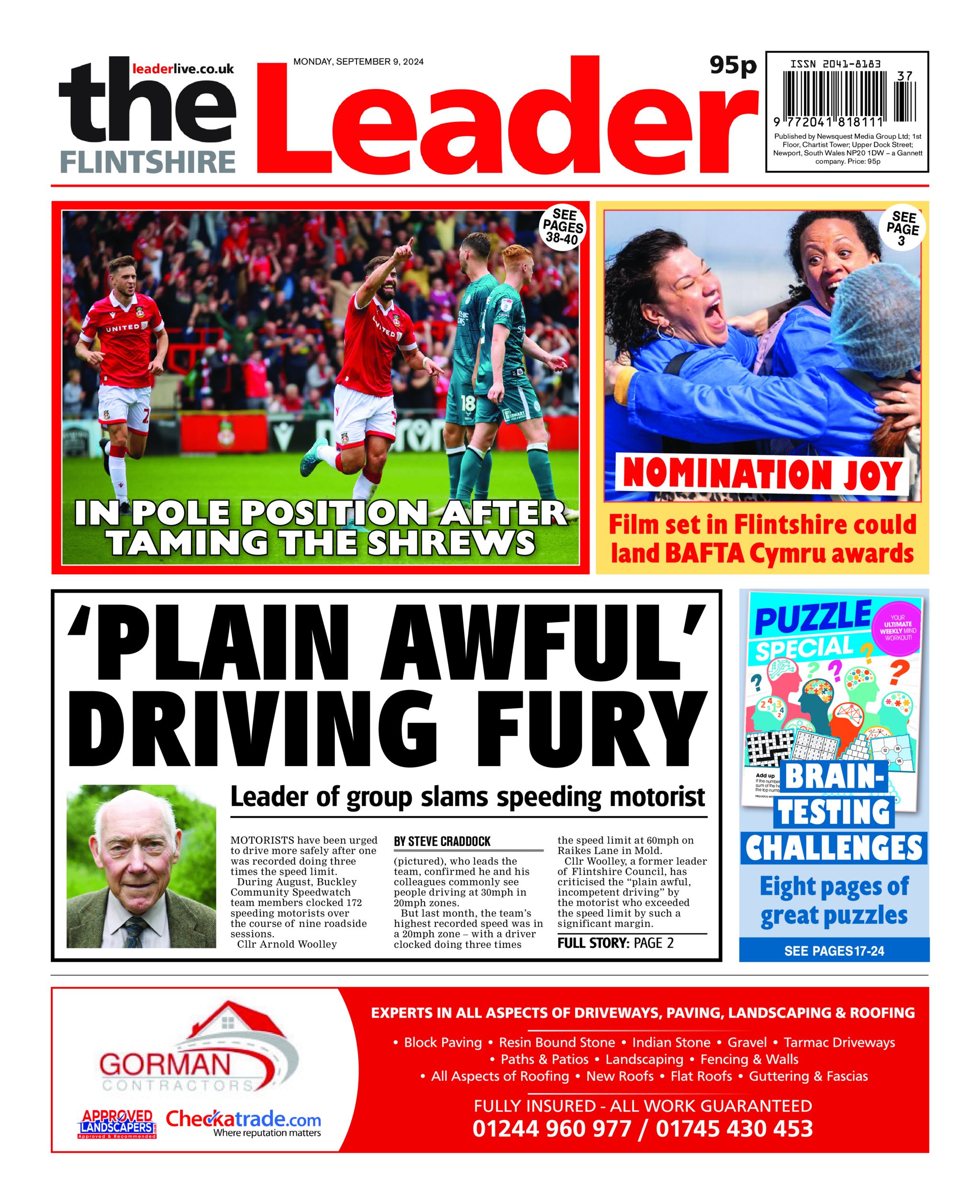 Flintshire leader front page